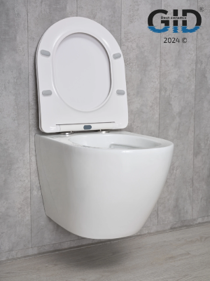 Унитаз подвесной Gid Tr2198 61107Y белый 49x36x35.5 фото в интернет-магазине Русалия