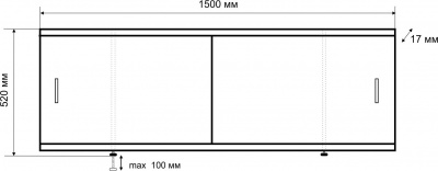 Экран под ванну Эко 150 EMMY фото в интернет-магазине Русалия