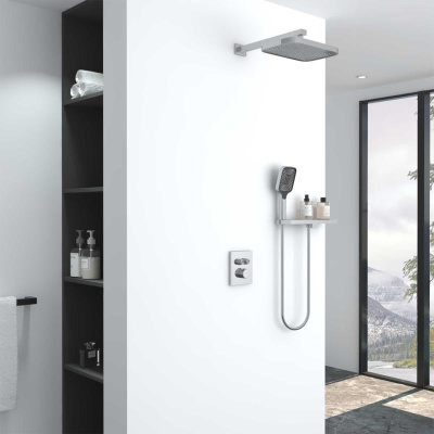 Душевой комплект VSFW-321MT1RCH встраиваемый, термостатический, двухрежимный, хром Vincea фото в интернет-магазине Русалия