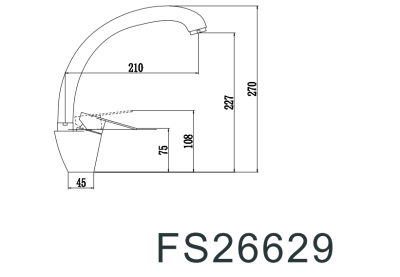 Смеситель Fmark для кухонной мойки (FS26629) фото в интернет-магазине Русалия