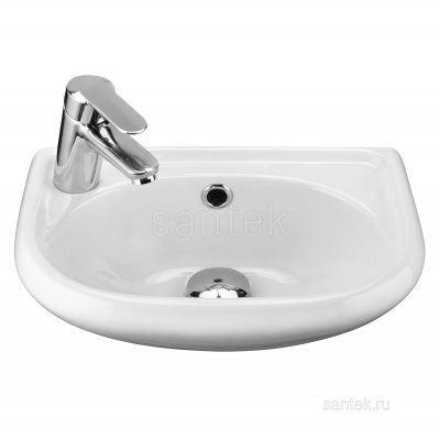 Раковина Santek Бриз 40 отверстие под смеситель слева 1WH110442 фото в интернет-магазине Русалия Раковина Santek Бриз 40 отверстие под смеситель слева 1WH110442 фото в интернет-магазине Русалия