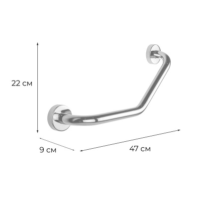 Поручень для ванной FIXSEN HOTEL FX-31018-2, хром фото в интернет-магазине Русалия