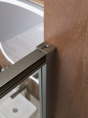 Душевая дверь CEZARES LUX-B-FS-11-130-C-GM фото в интернет-магазине Русалия