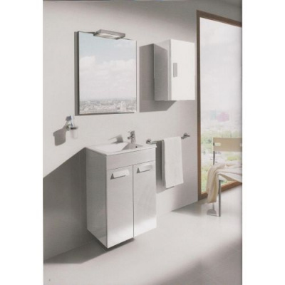 Тумба с раковиной Debba 50 белый (ZRU9302710 + 32799J00Y) Roca фото в интернет-магазине Русалия