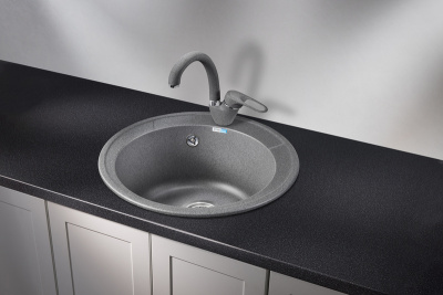 Кухонная мойка GRANULA Standart (4802, ГРАФИТ) фото в интернет-магазине Русалия