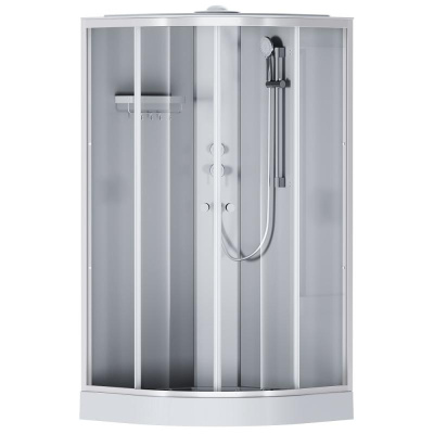 W94C-401-100MT X-Joy кабина душевая  100x100, 1/4 круга,  профиль мат.хром, стекло прозрачное Am.Pm фото в интернет-магазине Русалия