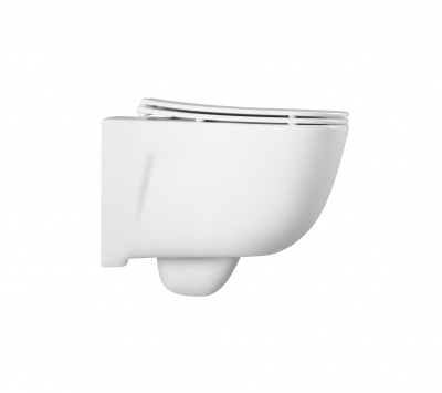 SET AQUATEK ДИВА 4в1 (рама AQUATEK Standard INS-0000012+ кркпеж KKI-0000002+клавиша KDI-0000023+унитаз ДИВА AQ2012-00 с тонким сиденьем soft-close фото в интернет-магазине Русалия