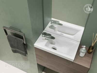 Раковина Santek Миранда 40 отверстие под смеситель 1WH302500 фото в интернет-магазине Русалия