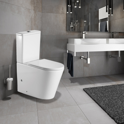 Унитаз-компакт с сиденьем-микролифт GR-4449S Grossman фото в интернет-магазине Русалия