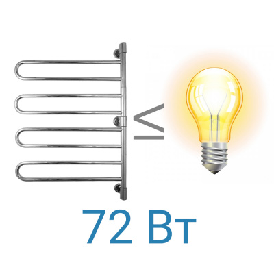 Полотенцесушитель электрический U chrome G4 940*635 Energy фото в интернет-магазине Русалия