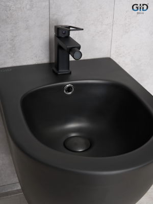 Биде подвесное Gid BDP-96BM 21103 черный матовый 48x37x32.5 фото в интернет-магазине Русалия