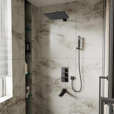 Душевая система D&K встраиваемая термостатическая с изливом Bayern.Liszt (DA2515605A04) фото в интернет-магазине Русалия