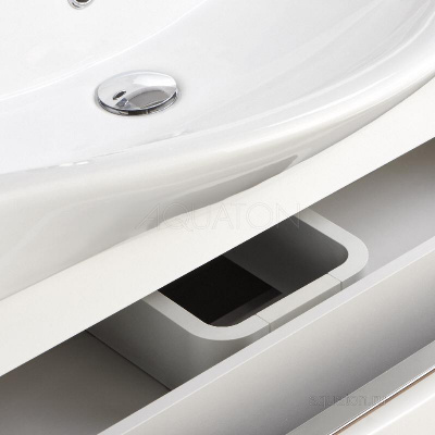 Тумба под раковину AQUATON Капри 60 белый глянец 1A230101KP010 фото в интернет-магазине Русалия