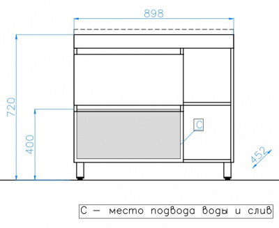 Комплект мебели Берлин 90 Style Line фото в интернет-магазине Русалия