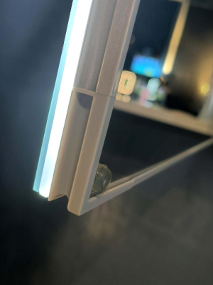 Шкаф зеркало для ванной с подсветкой Aquatek AQ7109-MLC, прямоугольное, сенсорное управление, 1000*700*133 фото в интернет-магазине Русалия