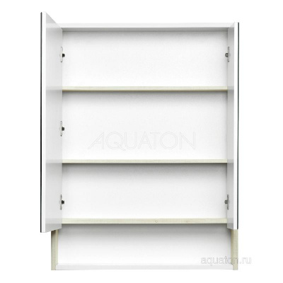 Зеркальный шкаф AQUATON Рико 65 белый, ясень фабрик 1A215202RIB90 фото в интернет-магазине Русалия