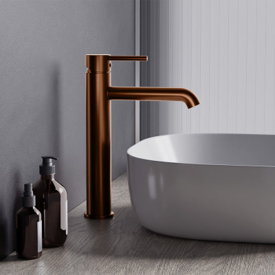 360250500 Scandinavian Pure, смеситель для раковины высокий, розовое золото Damixa фото в интернет-магазине Русалия