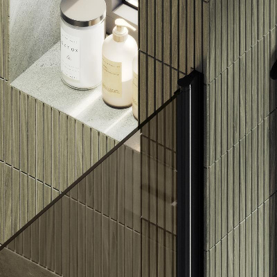 Душевая дверь на монопетле 1980*600 Стекло 6 мм Бронза MGD-810-6 Maybah Glass фото в интернет-магазине Русалия