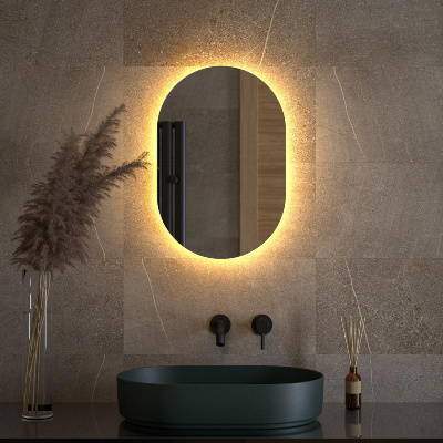 Зеркало с LED-подсветкой настенное OPTI DEFESTO 40x60 см, DF 2911 фото в интернет-магазине Русалия