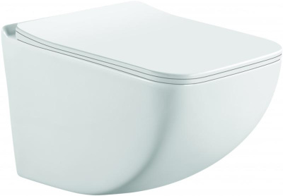 Унитаз подвесной Ceramalux K255 белый глянец фото в интернет-магазине Русалия