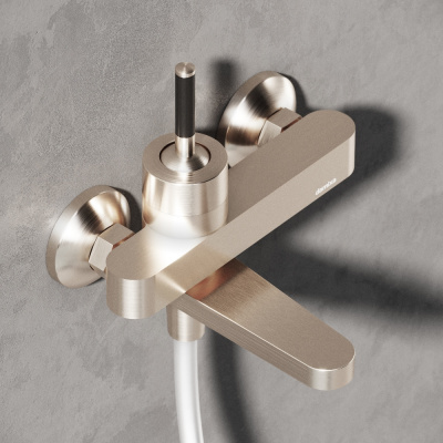 291000200 Arc, смеситель для ванной и душа, никель фото в интернет-магазине Русалия