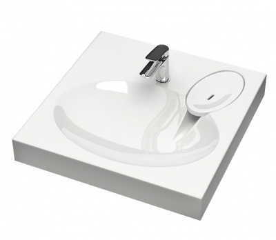 Раковина над стиральной машиной Виктория 60/55 с комплектующими SuperSan фото в интернет-магазине Русалия