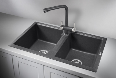 Кухонная мойка GRANULA (8101, ГРАФИТ ) фото в интернет-магазине Русалия