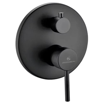 Душевая система встраиваемая (без излива) Grocenberg GB5099BL-4, черный фото в интернет-магазине Русалия