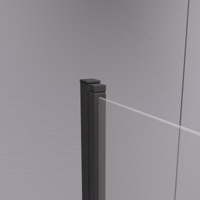 Шторка на ванну RGW SC-109B 700, стекло прозрачное, профиль черный фото в интернет-магазине Русалия