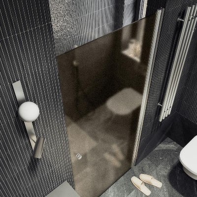 Душевая дверь на монопетле 1980*600 Стекло 6 мм Бронза матовая MGD-811-5 Maybah Glass фото в интернет-магазине Русалия