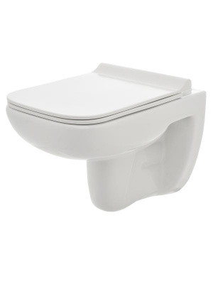 AQM2007 Унитаз подвесной с сиденьем SoftClose, технология смыва Rimless. 550х350х375 AQUAme фото в интернет-магазине Русалия