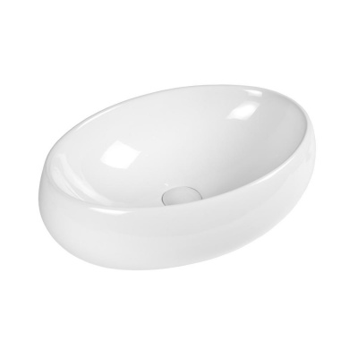 BOND S58-490 Раковина накладная овальная 49*35*14,5см белая фото в интернет-магазине Русалия