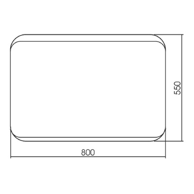 Зеркало LORANTO Алькон 550х800 гор/верт крепеж (ФР-00002360) фото в интернет-магазине Русалия