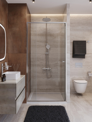 Душевая дверь CEZARES LUX-B-FS-11-110-C-CR фото в интернет-магазине Русалия