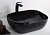 Раковина накладная овальная D1302H004 черный глянец CeramaLux фото в интернет-магазине Русалия