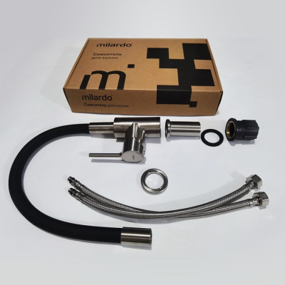 Смеситель для кухни Milardo с гибким изливом Meal (M01BN0FM05) фото в интернет-магазине Русалия