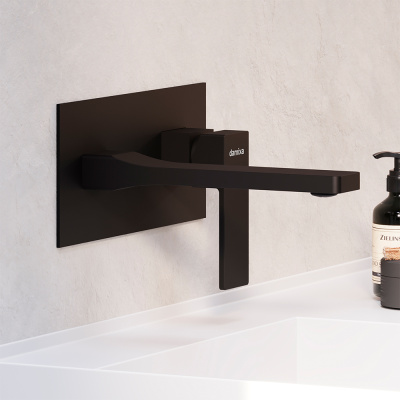 530260300 Gala встраиваемый смеситель для умывальника, чёрный Damixa фото в интернет-магазине Русалия