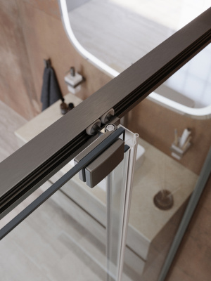 Душевая дверь CEZARES LUX-B-FS-11-130-C-GM фото в интернет-магазине Русалия