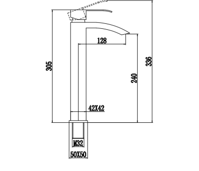 Смеситель для умывальника Fmark (FS8611H) фото в интернет-магазине Русалия