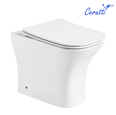 Унитаз VETTORE F приставной безободковый Ceruttispa  CT7841 (520х340х400) фото в интернет-магазине Русалия