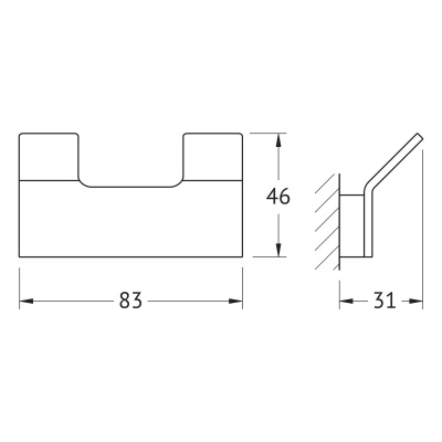 Крючок двойной 8325 Regen Artwelle фото в интернет-магазине Русалия