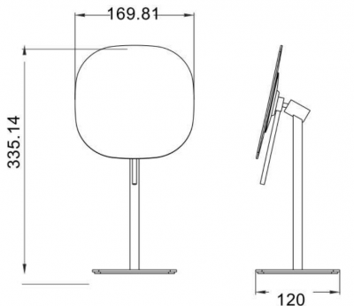 Зеркало настольное с увеличением 5х JAVA (S-M113) фото в интернет-магазине Русалия