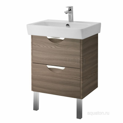 Тумба под раковину AQUATON Сильва 60 дуб макиато 1A211801SIW50 фото в интернет-магазине Русалия