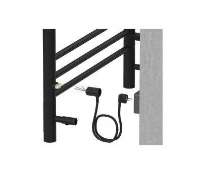 Полотенцесушитель электрический Aquatek (Акватек) Поларис П7 500х700 мм  AQ EL KO0770BL фото в интернет-магазине Русалия