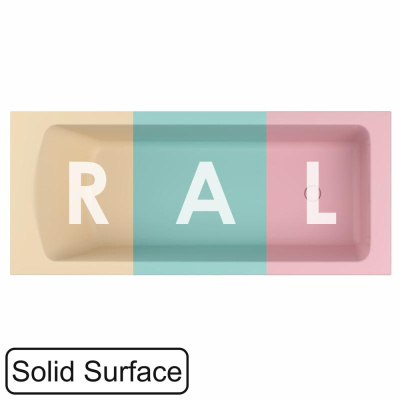 Ванна WHITECROSS Coin 175x75 (RAL мат) иск. камень 0224.175075.2XXXX фото в интернет-магазине Русалия