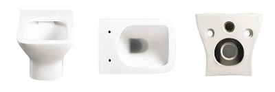 Унитаз ELLEROS Aria UF подвесной безободковый Ceruttispa CT10482 (520x350x360) фото в интернет-магазине Русалия