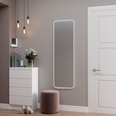 Зеркало с подсветкой Loren 455х1350 ЗЛП430 Continent фото в интернет-магазине Русалия