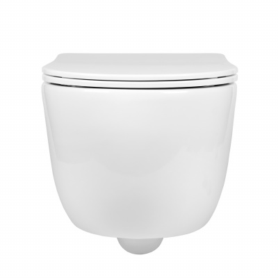 BOND F10-10 Унитаз подвесной безободковый с сиденьем с микролифтом фото в интернет-магазине Русалия