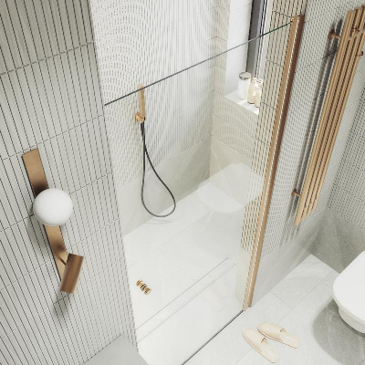 Душевая дверь на монопетле 1980*600 Стекло 6 мм Бесцветное MGD-809-2 Maybah Glass фото в интернет-магазине Русалия