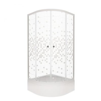 Душевой уголок Мозаика 90*90 В (3 места+сифон D50) Тритон Щ0000061809 фото в интернет-магазине Русалия